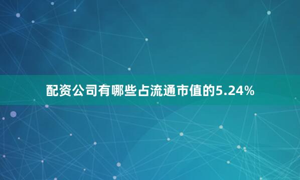 配资公司有哪些占流通市值的5.24%